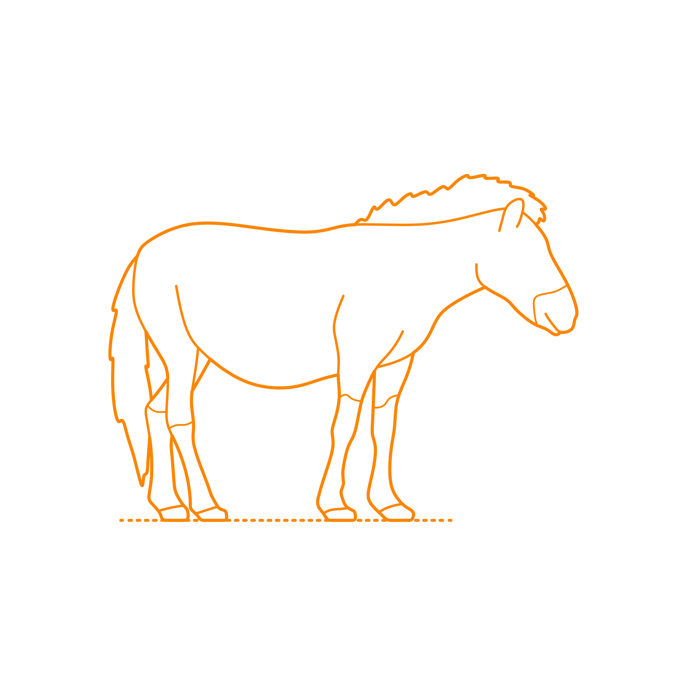 Animals Equines Tarpan Sticker Svg Vector Free Vectors